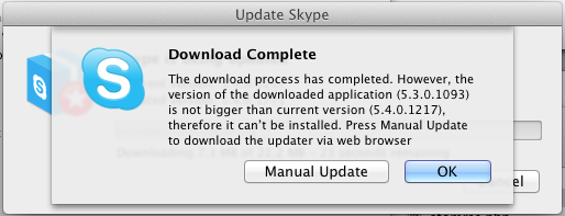 Skype install fail