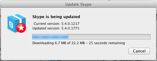 Skype downloading